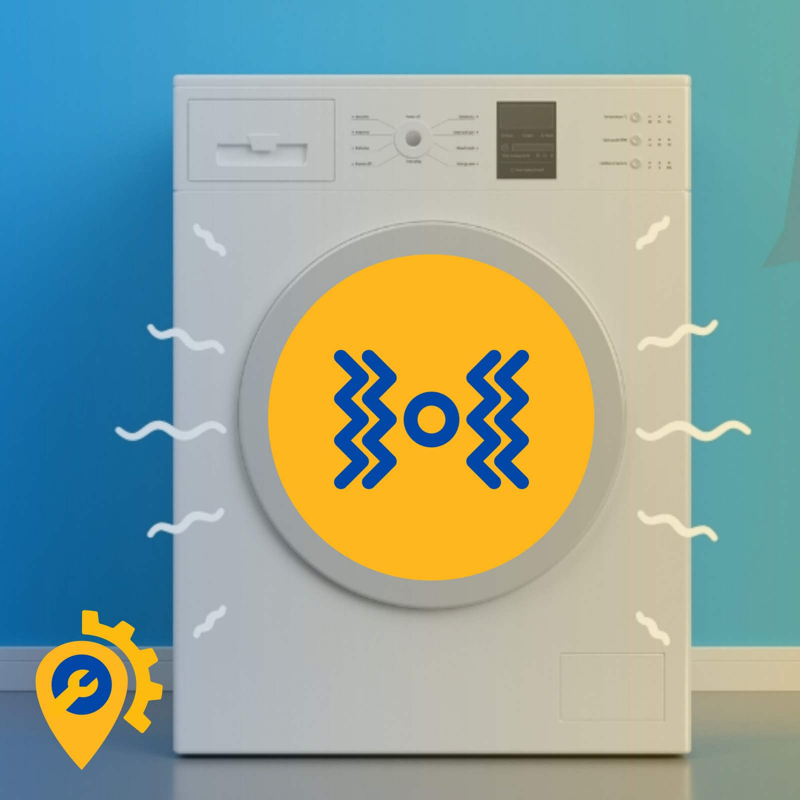 لرزش و صدای زیاد ماشین لباسشویی